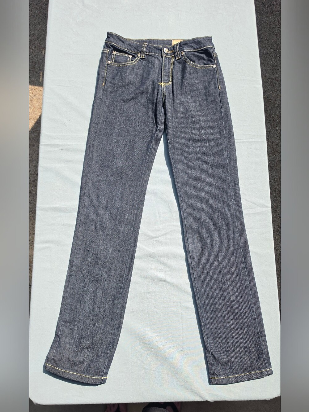 V Cristina Straight-Leg Jeans in Dark Indigo